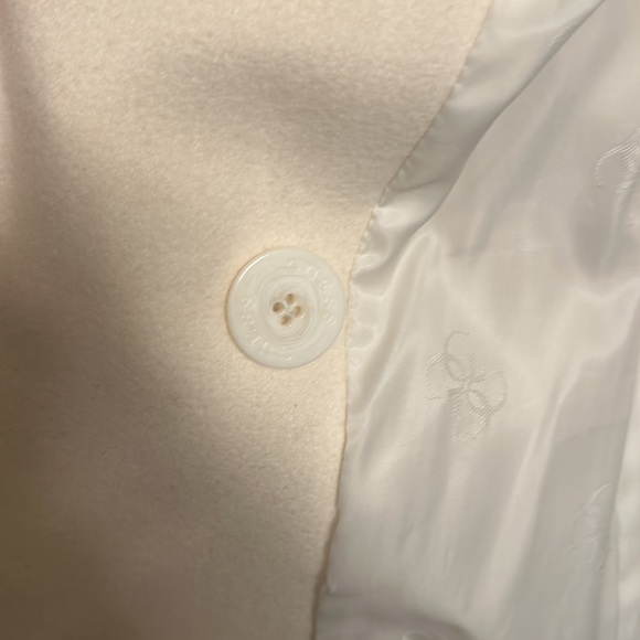 Guess off-white double-breathed belted wool-blend midi coat, size S - Picture 7 of 8